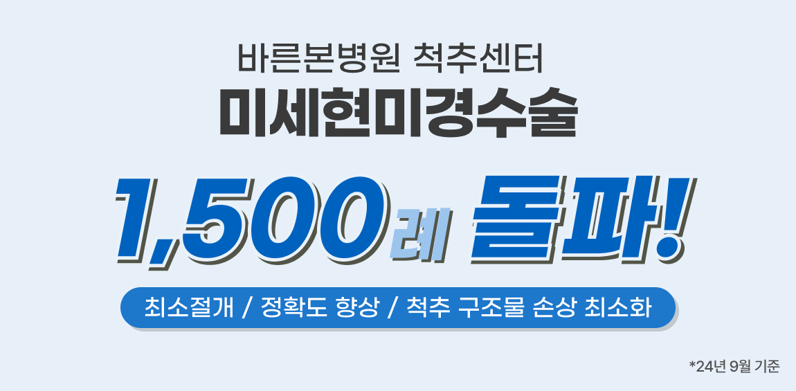 미세현미경수술 1500례 돌파